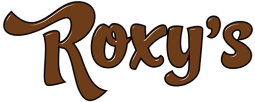 The logo of Roxy's Chocolate
